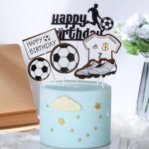 Football Theme Happy Birthday Topper Set كرة القدم موضوع عيد ميلاد سعيد توبر مجموعة