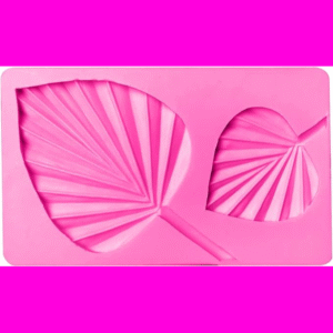 Fan-Shaped Pleated Leaf Silicone Mold Big - 2s قالب ورقة المروحة