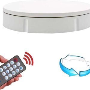 Remote Control Electric Rotating Turntable 22 cm  قرص دوار كهربائي بالريموت كنترول مقاس 22 سم