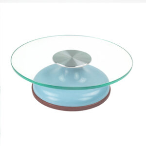 Tempered Glass Top Cake Turn table  طاولة دوارة للكيك من الزجاج المقسى