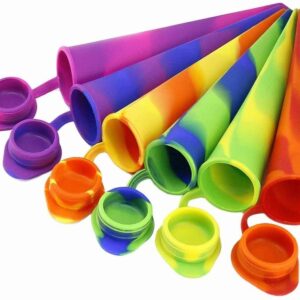Silicone Ice Pop Maker Molds/Popsicle Molds Reusable  قوالب صانعة الثلج من السيليكون/قوالب المصاصات قابلة لإعادة الاستخدام