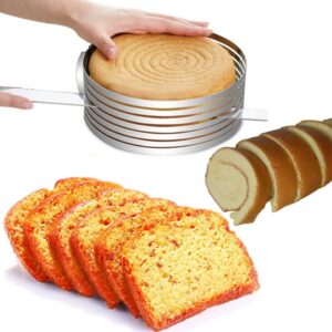 Adjustable Cake Slicing Ring  حلقة تقطيع الكيك قابلة للتعديل