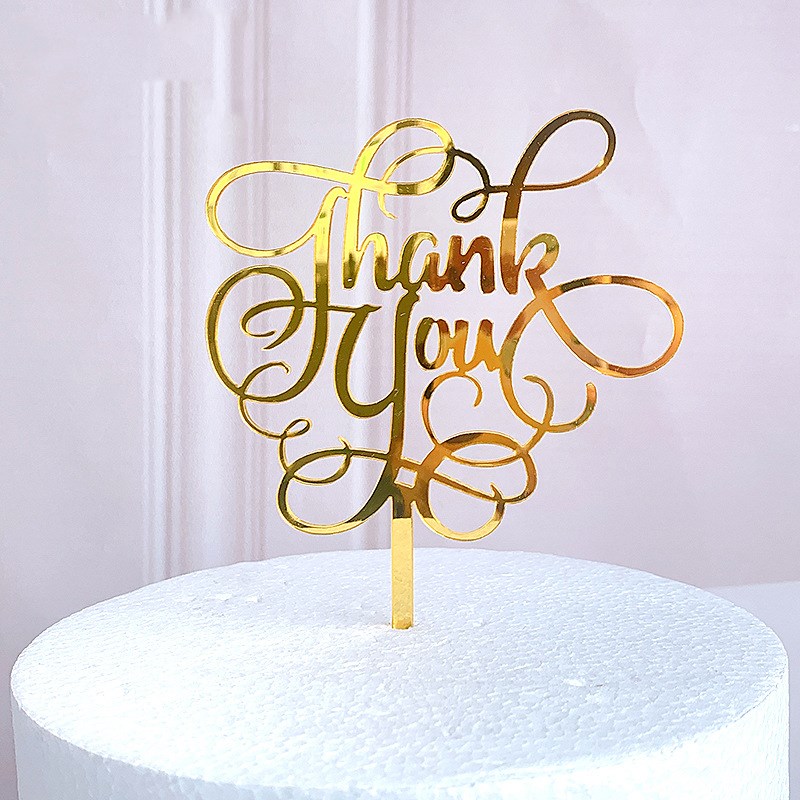 Thank You - Acrylic Topper شكرًا لك - طبقة علوية من الأكريليك