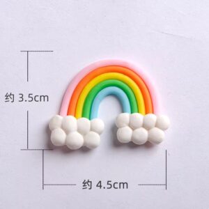 Rainbow cloud 3D Small Cake Topper زينة كعكة قوس قزح