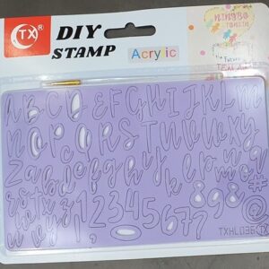 Alphabets Acrylic Sweet Cake Stamp # 9  الحروف الهجائية الاكريليك الحلو كعكة ختم # 9