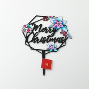 Merry Christmas Cake Topper- Type 14  غلاف كعكة عيد الميلاد المجيد - النوع 14