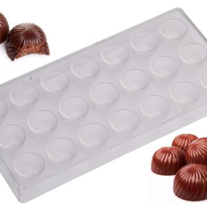 Acrylic Chocolate Mold Truffle Dom 21s  قالب شوكولاتة أكريليك تروفل دوم 21 ثانية