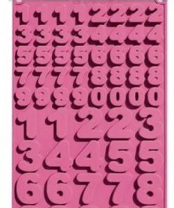 Medium & Large Numbers Silicone Molds 60 holes  قوالب سيليكون للأرقام المتوسطة والكبيرة 60 فتحة