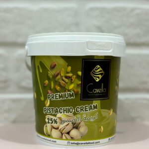 Cavella Pistachio Cream 25%  1kg  كريمة الفستق كافيلا 25% 1 كجم