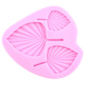 Fan-Shaped Pleated Leaf Silicone Mold Mdm - 3s  قالب ورقة المروحة