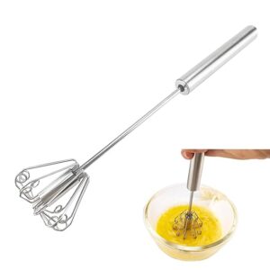 Semi-automatic SS Hand Push Whisk 12"  خفاقة