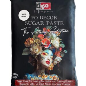 FO Sugar Paste / Fondant 1 kg  - White  معجون سكر  / فوندان 1 كجم - أبيض