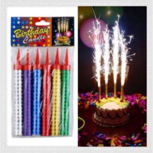 Fire works Sparkling Candles 6 pcs Set شموع متألقة