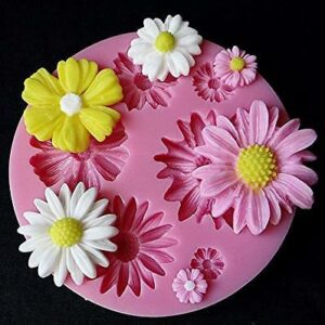 Silicone Mold - Daisy Flowers Set  قالب زهور الأقحوان