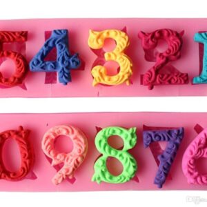 Silicon Mould - Numbers 2pc set  قالب - أرقام