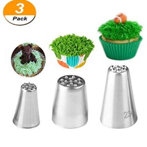 Nozzle / Icing tip - Stainless steel 3's grass set  مجموعة فوهة فولاذية
