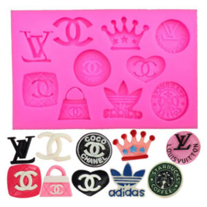Brands Chanel, Louis Vuitton, Adidas, Starbucks Silicone Mold  العلامات التجارية شانيل، لويس فويتون، أديداس، ستاربكس قالب السيليكون