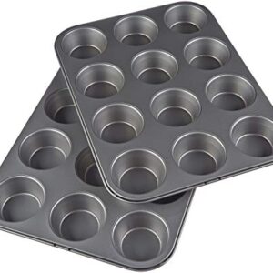 Muffin Pan - Non-stick Cupcake Baking Pan  قوالب الكعك غير اللاصقة