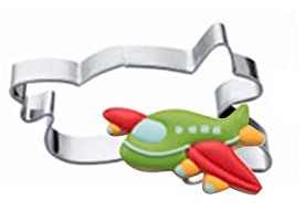 Airplane Steel Cookie Cutter  قطاعة البسكويت الفولاذية على شكل طائرة