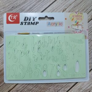 Alphabets Acrylic Sweet Cake Stamp # 1  الحروف الهجائية الاكريليك الحلو كعكة ختم # 1
