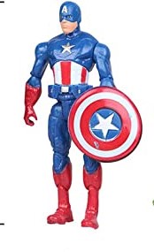 Captain America Avenger Super Hero 3D Figure Topper 9 cm  شخصية كابتن أمريكا أفنجرز سوبر هيرو ثلاثية الأبعاد مقاس 9 سم