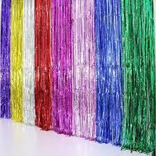 Foil Fringe Curtain Assorted colours  ستارة من رقائق معدنية