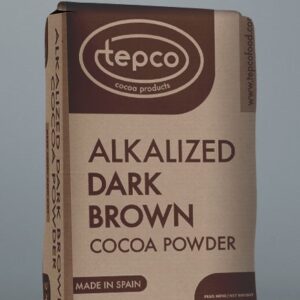 Cocoa Powder Dark Brown Alkalized Tepko 1 Kg  مسحوق كاكاو ا 1 كجم