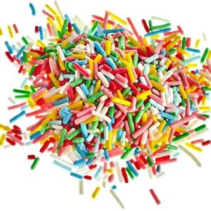 Vermicelli Sprinkles - Rainbow Colour 100g  جيمي سبرينكلز - بلاك بيرل 100 جرام