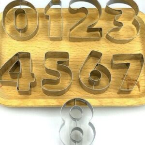 SS Numbers cutter (9 pc Set)  قاطعة الأرقام