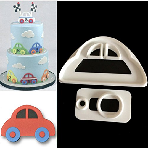 Plastic Fondant Cutter - CAR SHAPE القاطع - سيارة