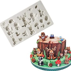 Silicone mold - Animals assorted 2D  العفن - الحيوانات