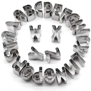 Alphabet Cutter Set 25mm 26pcs - Stainless Steel  طقم قاطع الحروف 25 ملم 26 قطعة - ستانلس ستيل