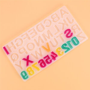 Alphabet & Number Large Silicone Molds  قوالب سيليكون كبيرة للحروف والأرقام