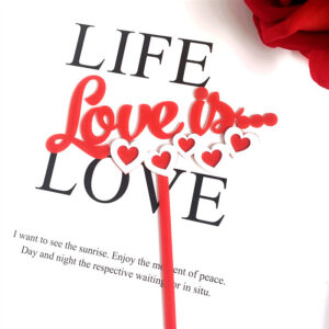 Red Love is...- Acrylic Topper  الحب الأحمر هو...- طبقة علوية من الأكريليك