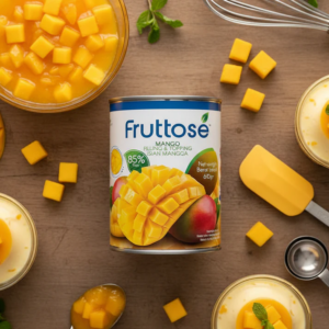 Mango Filling & Topping (85% Fruit) 610 Gms By Fruttose