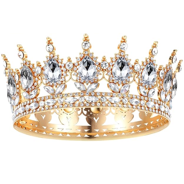 Crown Tiara Queen Gold Topper