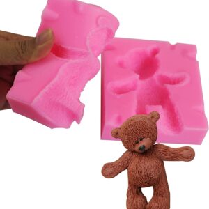 3D Teddy Bear Doll Silicone Mold  قالب سيليكون لدمية تيدي بير ثلاثية الأبعاد