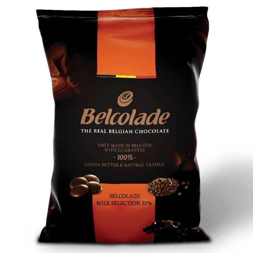 Belcolade Milk 35.5% Coverture Chocolate Coins 5 Kg حليب بيلكولاد 35.5% شوكولاتة مغطاة 5 كجم