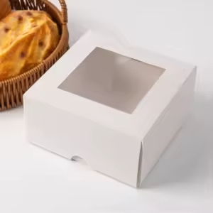 Pastries Box Top window - L15xB15xH8 cm