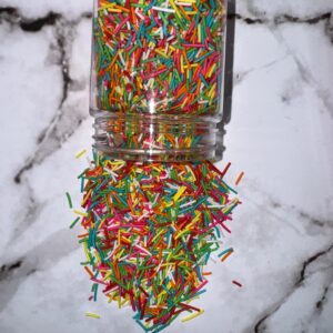 Jimmies Sprinkles - Rainbow Colour 50g  جيمي سبرينكلز - بلاك بيرل 50 جرام