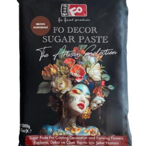 FO Sugar Paste / Fondant 1 kg  - BROWN  معجون سكر  / فوندان 1 كجم - أبيض