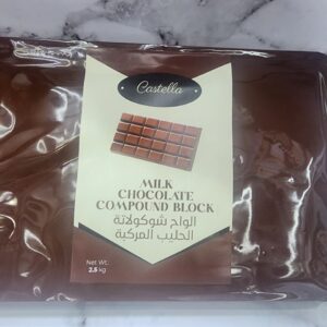 Milk Compound Chocolate Block 2.5 Kg Castella Brand