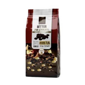 Barlo 71.5% Dark Couverture Chocolate Coins 2.5 kg Bag  عملات الشوكولاتة الداكنة
