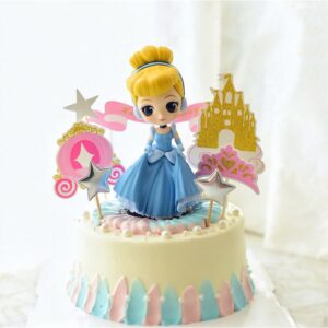 Cinderella 3D Cake Topper 15cm  تغريسة كيك سندريلا ثلاثية الأبعاد 15 سم