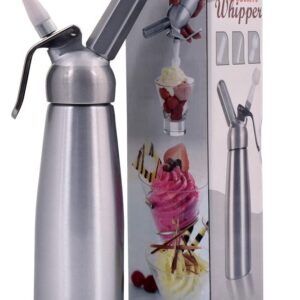 Professional Aluminium Cream Frother / Whipper Dispenser / Foam Frother 500ml  صانع رغوة كريم ألومنيوم احترافي / موزع خفق / رغوة رغوية 500 مل