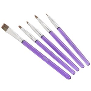 Cake Decorating Brush Set 5 pcs Wilton type  طقم فرش تزيين الكيك 5 قطع نوع ويلتون