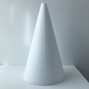 Styrofoam Dummy Cone Base 6" x Height 10" قاعدة مخروطية من الستايروفوم 6 بوصة × ارتفاع 10 بوصة