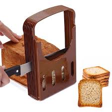 Manual Adjustable Plastic Bread Slicer  قطاعة خبز بلاستيكية قابلة للتعديل يدويًا