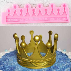 Big Crown Lace Border Silicone Mold  قالب سيليكون على شكل تاج كبير من الدانتيل