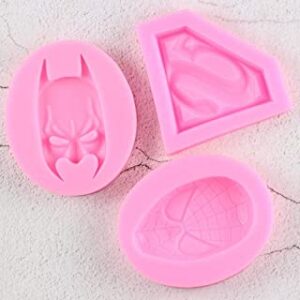 Super Heroes Silicon Mold 3 pcs set  مجموعة قوالب السيليكون سوبر هيروز 3 قطع